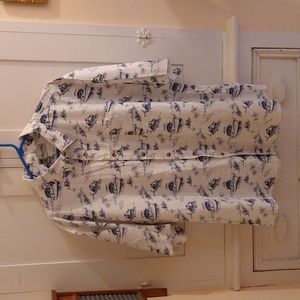 Island Blue men's deep sea fishing print shirt Sz XXL